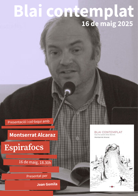 Montserrat Alcaraz presenta Blai contemplat | 