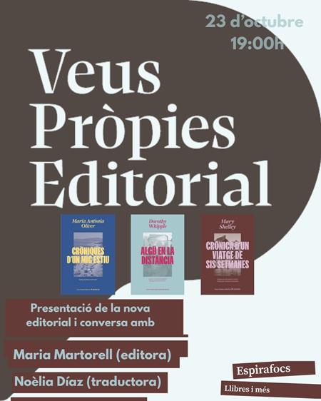 Presentació de l'editorial Veus Pròpies | 