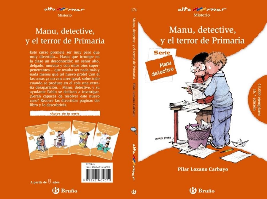 Manu, detective, y el terror de Primaria | 9788421654071 | Lozano Carbayo, Pilar