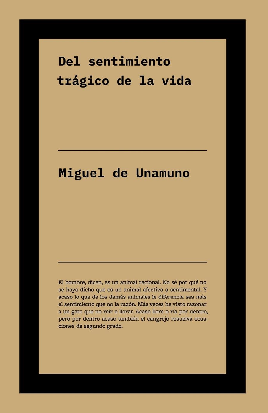 Del sentimiento trágico de la vida | 9791388115202 | de Unamuno, Miguel