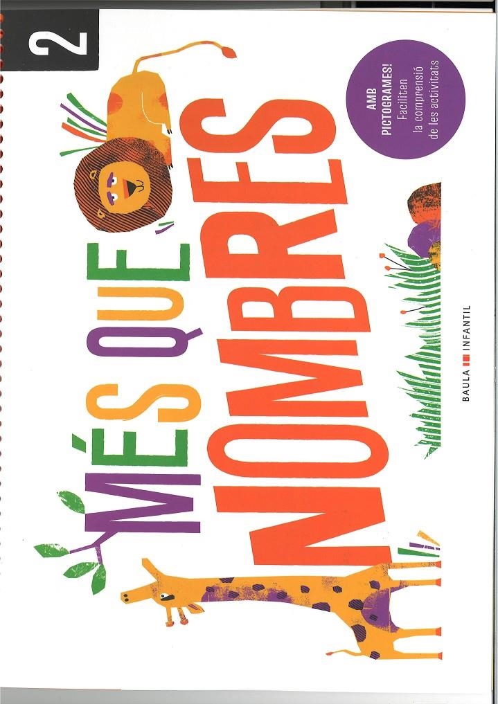 Quadern Més que nombres 2 Infantil | 9788447954100 | Departament d'Edicions Educatives de Baula
