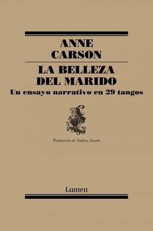La belleza del marido | 9788426407184 | Carson, Anne